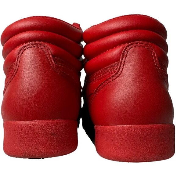 Reebok Women’s Freestyle Hi M43399 Red High Top Sneakers Size 7.5 Retro - Picture 4 of 12
